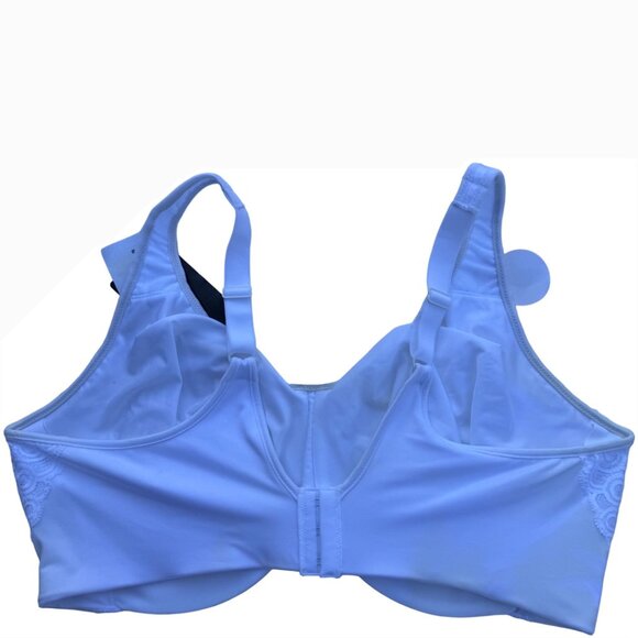 Bali Womens White Underwire Minimizer Bra 42DDD Adjustable Straps Style DF1004 - Picture 12 of 16